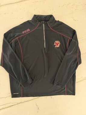 Ping Sensor Cool Boston College Golf 1/4  Zip Pullover 3XL Golden Eagles
